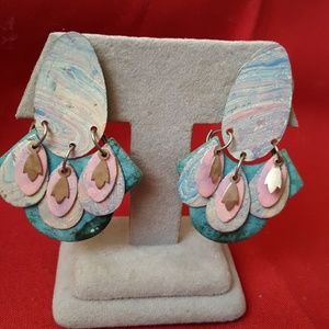 Vintage Earrings Clip on Artisan Created